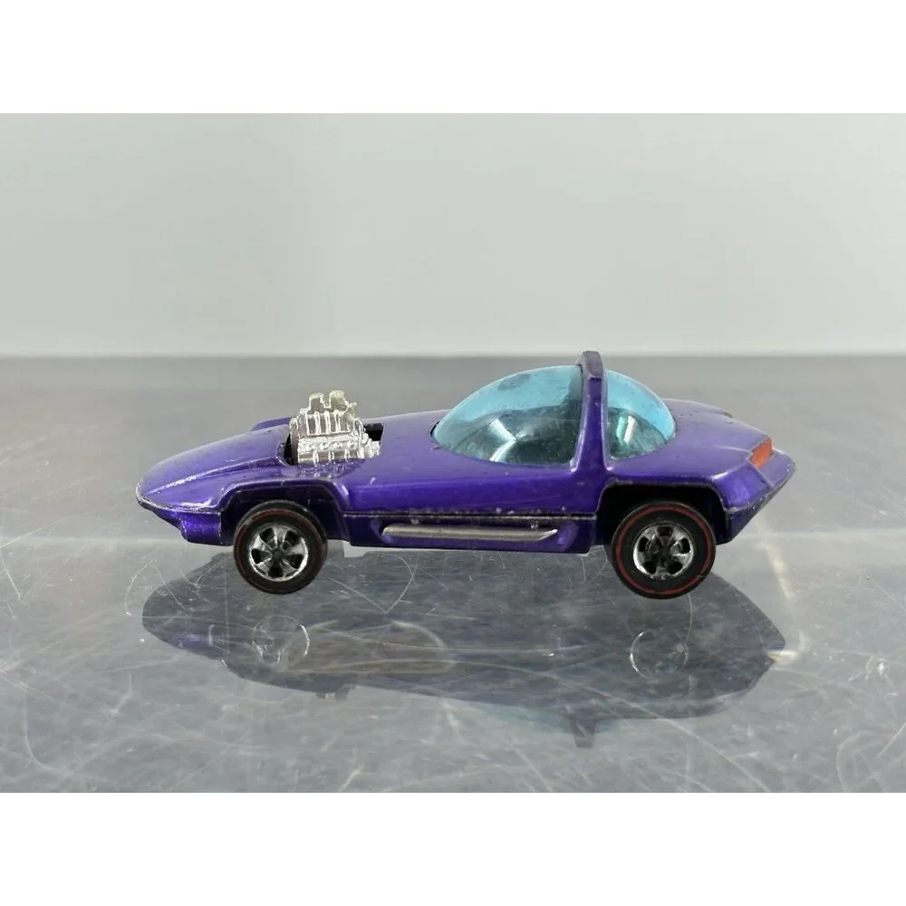 Hot Wheels Redline Silhouette 1967 Purple Gray Interior Made In Hong Kong - Picture 4 of 8